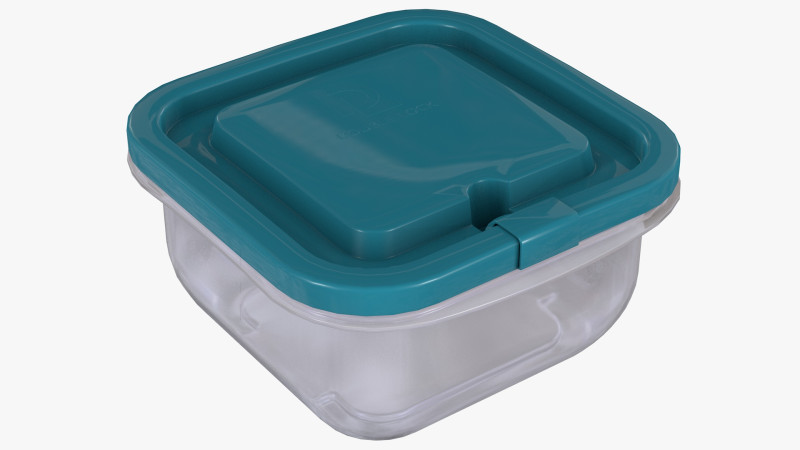 Lunch box 1 3D Модель .c4d .max .obj .3ds .fbx .stl .blend 