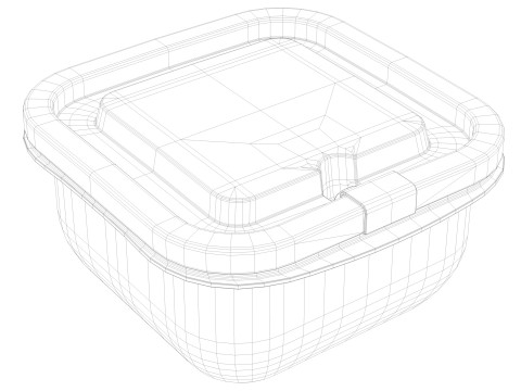 Lunch box 1 3D Модель