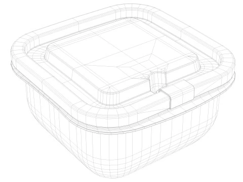 Lunch box 1 3D Model