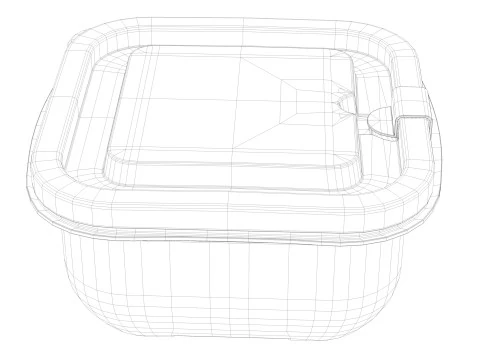 Lunch box 1 3D Model