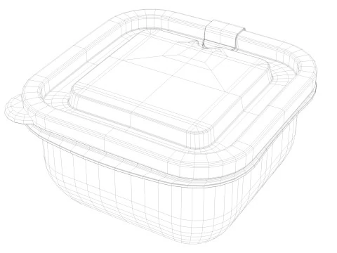 Lunch box 1 3D Model