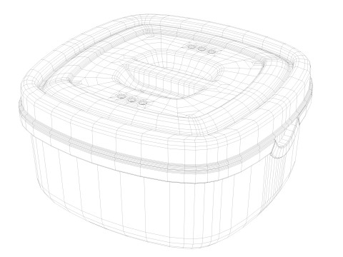 Lunch box 3 3D Model
