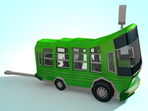 bus 3Dモデル