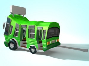 bus 3Dモデル