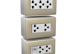 electrical sockets Modèle 3D