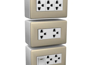 Steckdosen 3D Modell