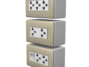 enchufes electricos Modelo 3D