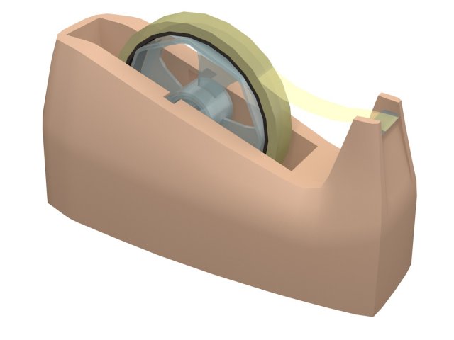 scotch tape 3D 모델 .c4d .max .obj .3ds .fbx .stl .blend 