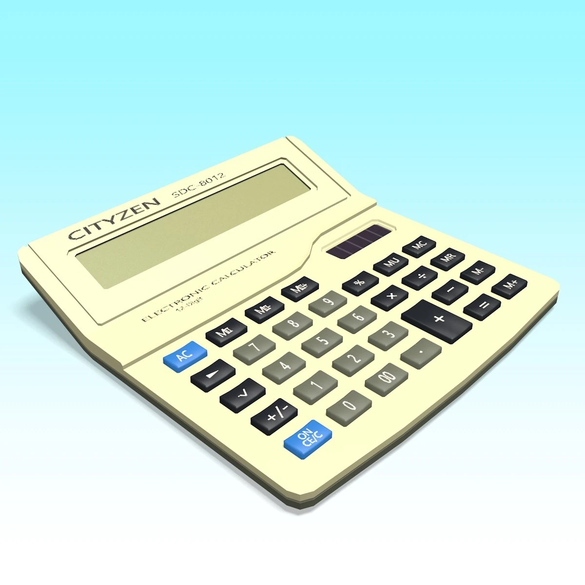 calculator 3D Model .c4d .max .obj .3ds .fbx .stl .blend 
