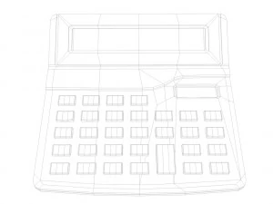 calculator 3D Model