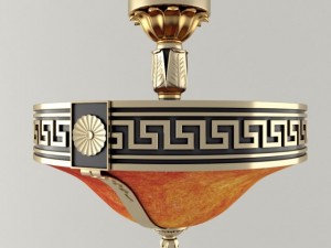 classic ceiling lamp 3D Модель