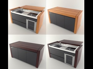 systema essential kitchen transformer table 3D Модель