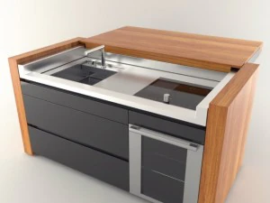 mesa transformadora de cozinha essencial systema Modelo 3D
