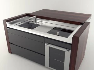 mesa transformadora de cozinha essencial systema Modelo 3D