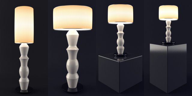 ulivi jackie lamp collection 3D Model .c4d .max .obj .3ds .fbx .stl .blend 