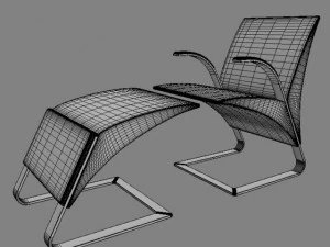 cole&ccedil;&atilde;o de cadeiras ravello Modelo 3D