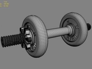 dumbbell Model 3D