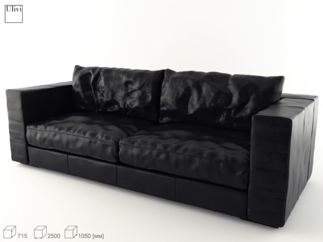 ulivi billy move sofa 3D Model .c4d .max .obj .3ds .fbx .stl .blend 