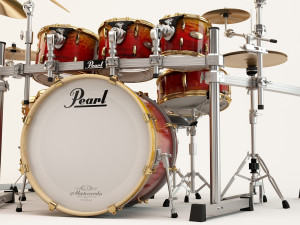 pearl masterworks drum 3D Models