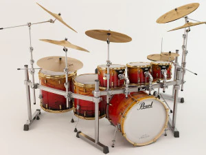 pearl masterworks drum 3D Model