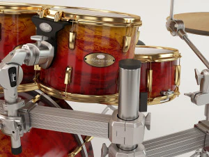 pearl masterworks drum 3D Model