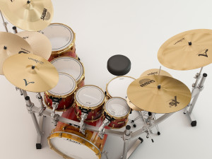 pearl masterworks drum 3D Model