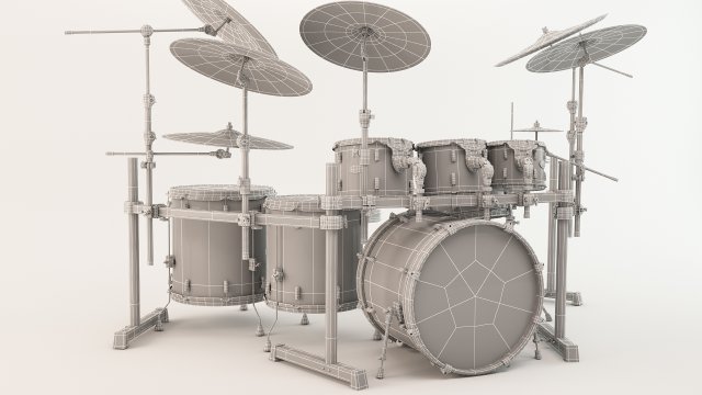 Pearl Masterworks Drum Modelo 3D In Percussão 3DExport