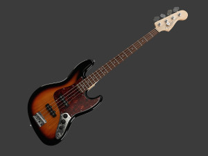 fender american standard jazz bass 3D मॉडल