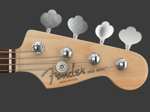 fender american standard jazz bass 3D मॉडल
