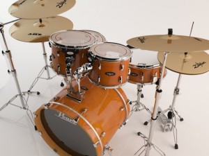 pearl drum vision brich 3D Model