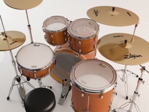 pearl drum vision brich 3D Model