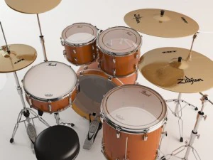 pearl drum vision brich 3D Model