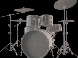 pearl drum vision brich 3D Model