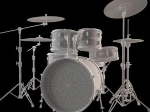 pearl drum vision brich 3D Model