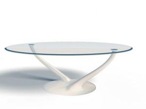 oval table Modèle 3D