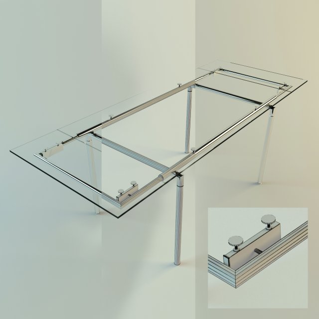 glass table Modèle 3D .c4d .max .obj .3ds .fbx .stl .blend 