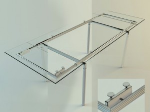 glass table 3D-Modell