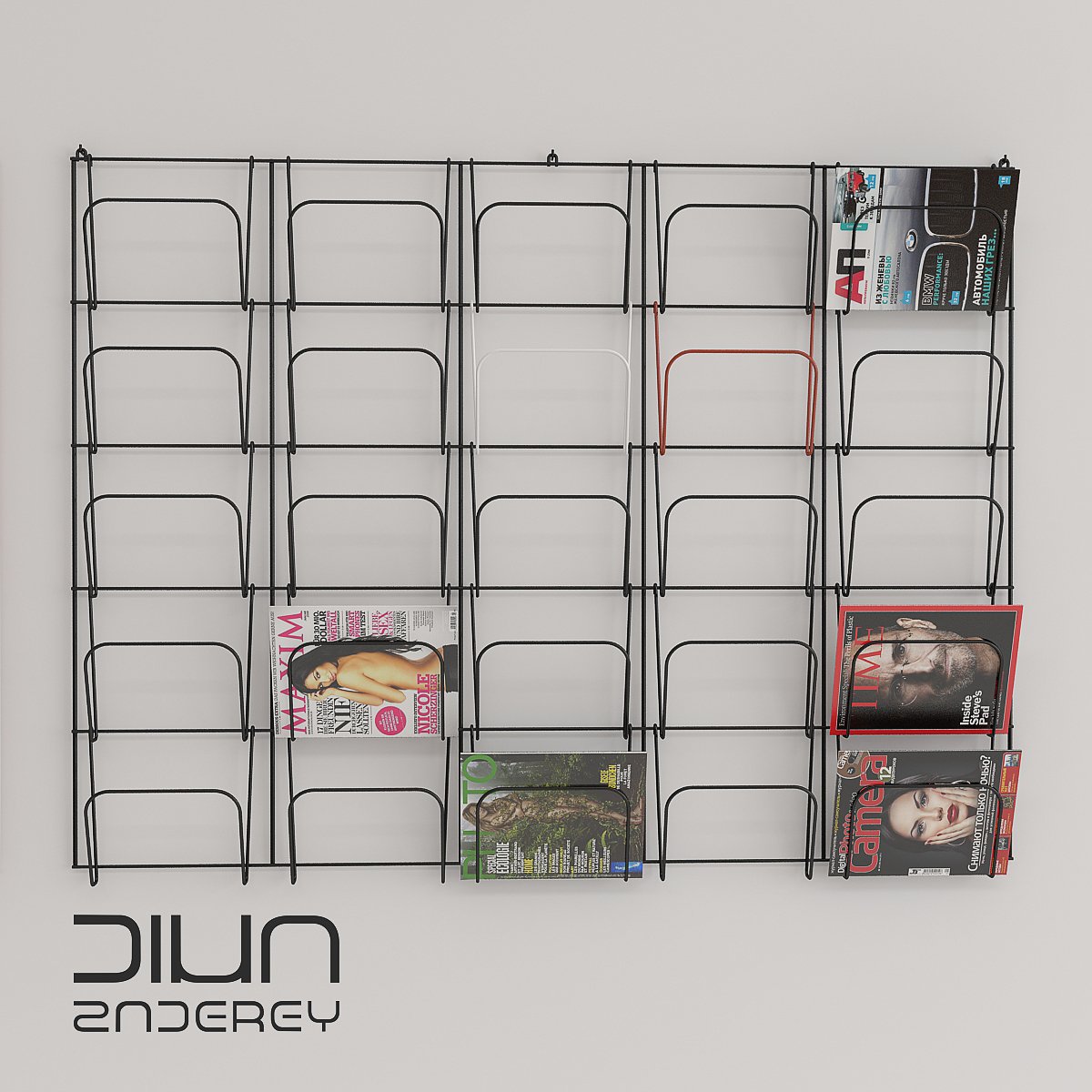 Полка 3д модель. 3d model Metal Shelf.