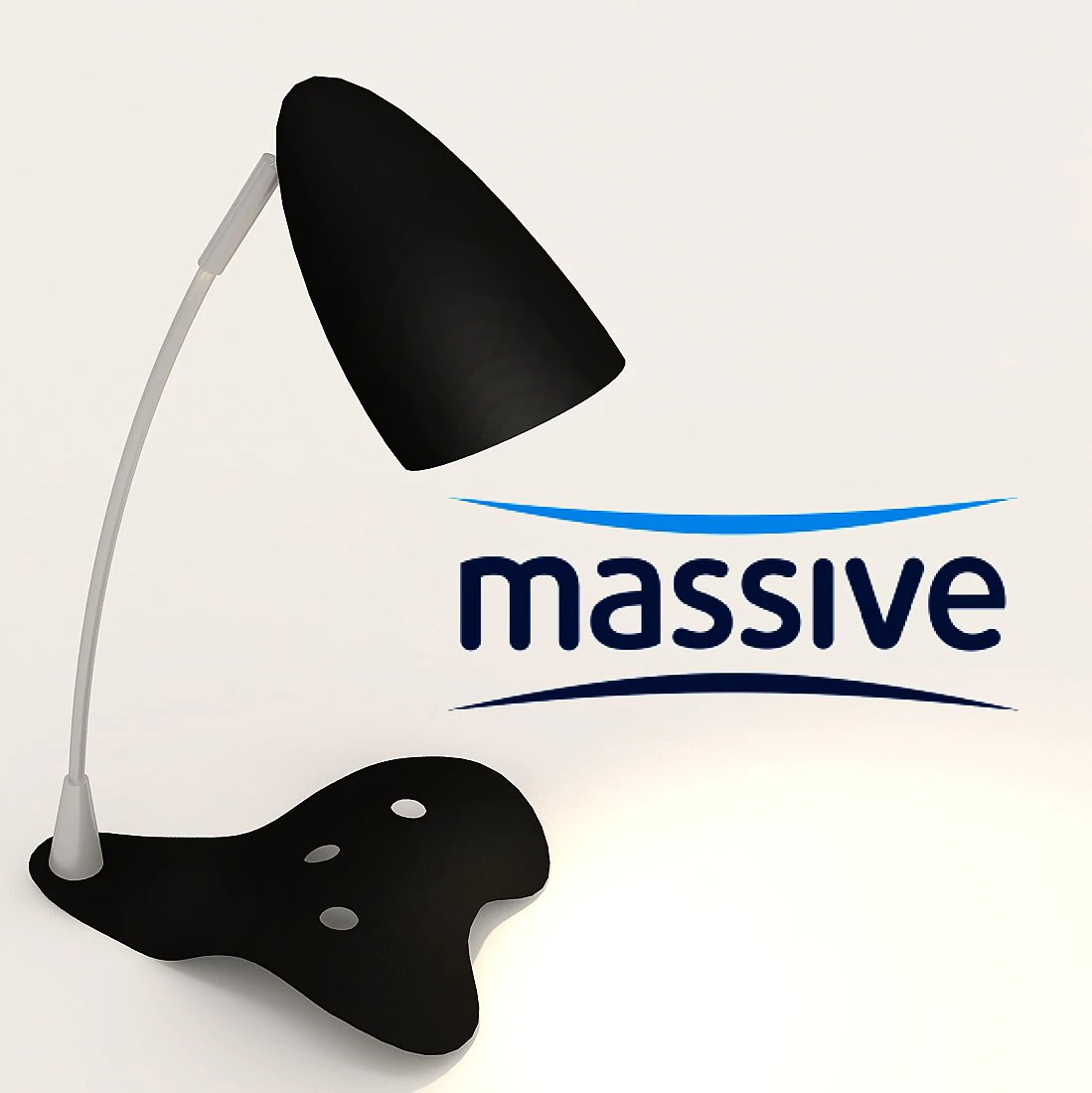 massive table lamp 3D Model .c4d .max .obj .3ds .fbx .stl .blend 
