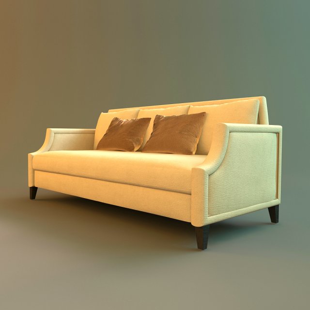 sofa one 3D Model .c4d .max .obj .3ds .fbx .stl .blend 