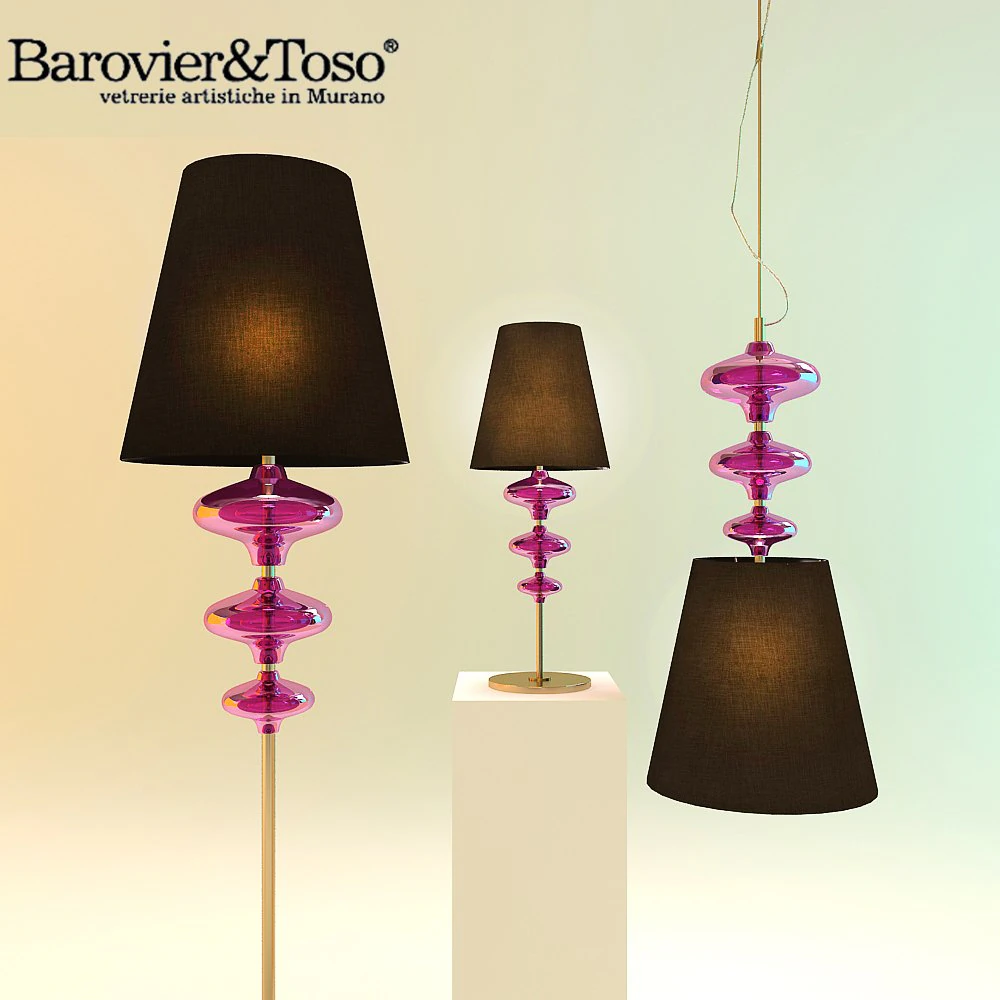 barovier  toso lamps 3D Model .c4d .max .obj .3ds .fbx .stl .blend 