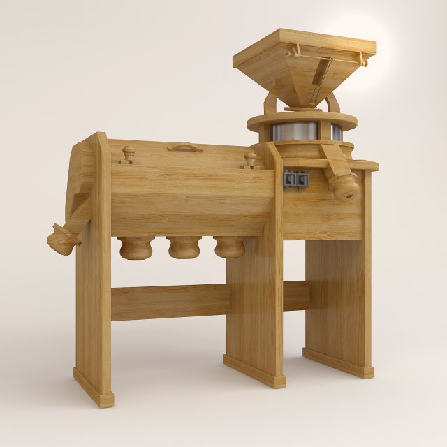 mill 3D 모델 .c4d .max .obj .3ds .fbx .stl .blend 