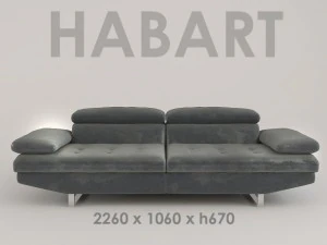 ハバートソファ 3Dモデル