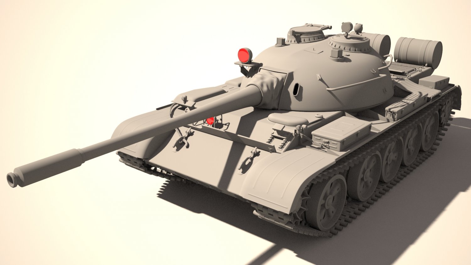 T 55 3d Model In Tank 3dexport