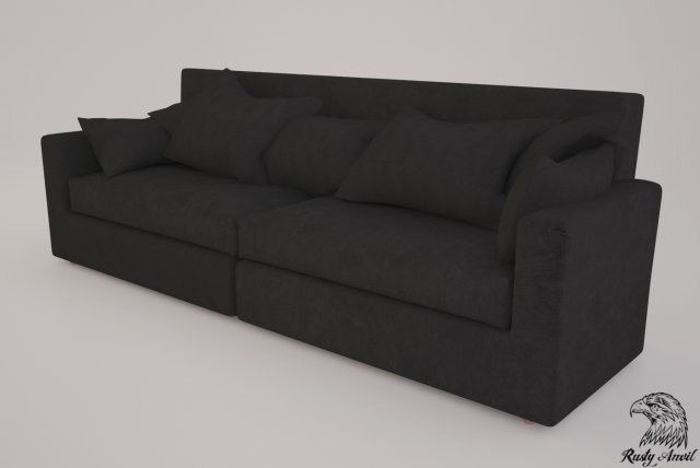sofa 3D Model .c4d .max .obj .3ds .fbx .stl .blend 