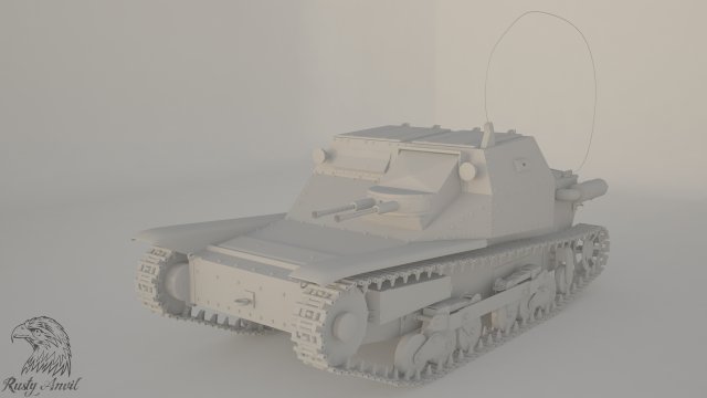 carro veloce cv35 radio version Model 3D .c4d .max .obj .3ds .fbx .stl .blend 
