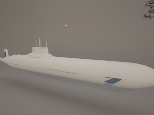 submarine Model 3D