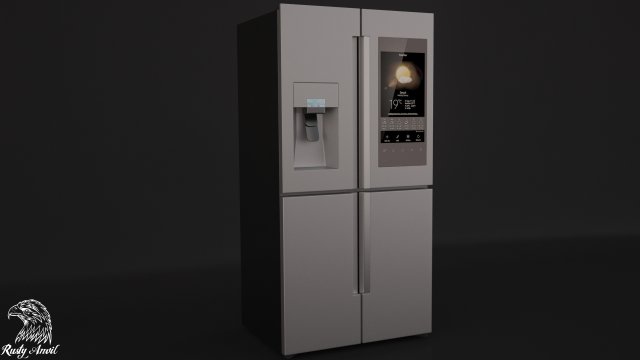 fridge 3D 모델 .c4d .max .obj .3ds .fbx .stl .blend 