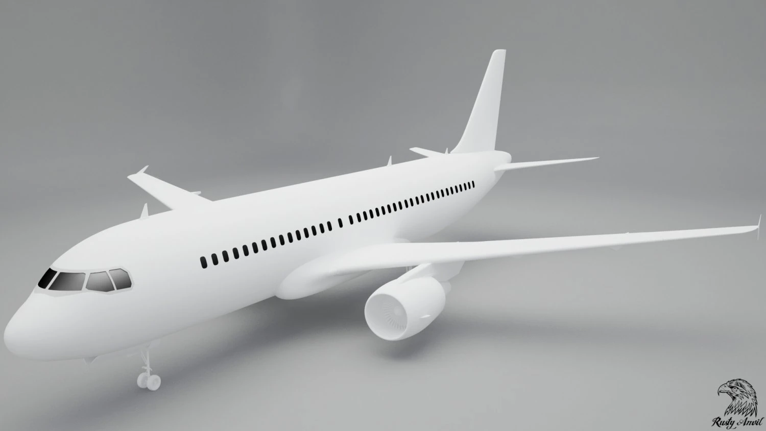 Airbus A-320 Modelo 3D .c4d .max .obj .3ds .fbx .stl .blend 
