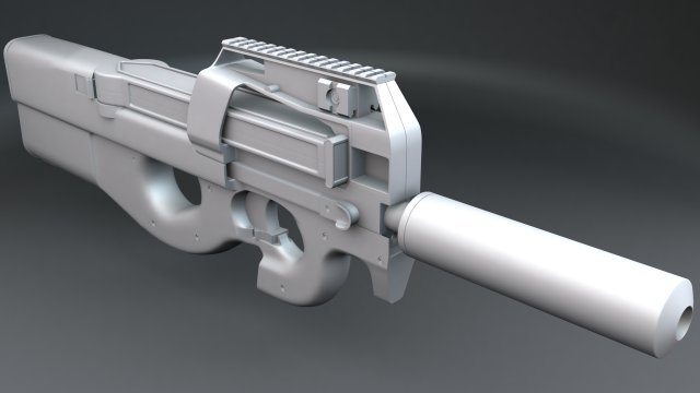 p90 3D Model .c4d .max .obj .3ds .fbx .stl .blend 